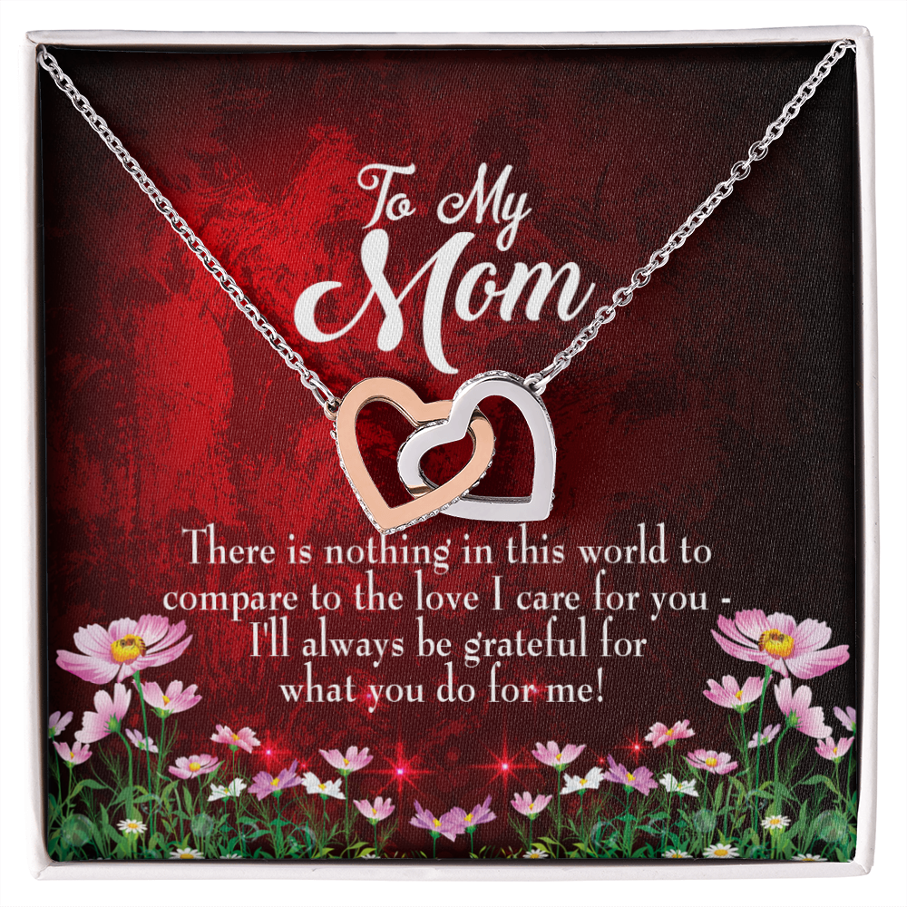 To Mom There is Nothing in This World Inseparable Necklace-Express Your Love Gifts