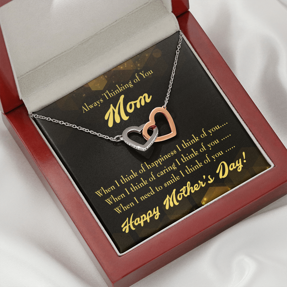 To Mom Thinking of You Inseparable Necklace-Express Your Love Gifts