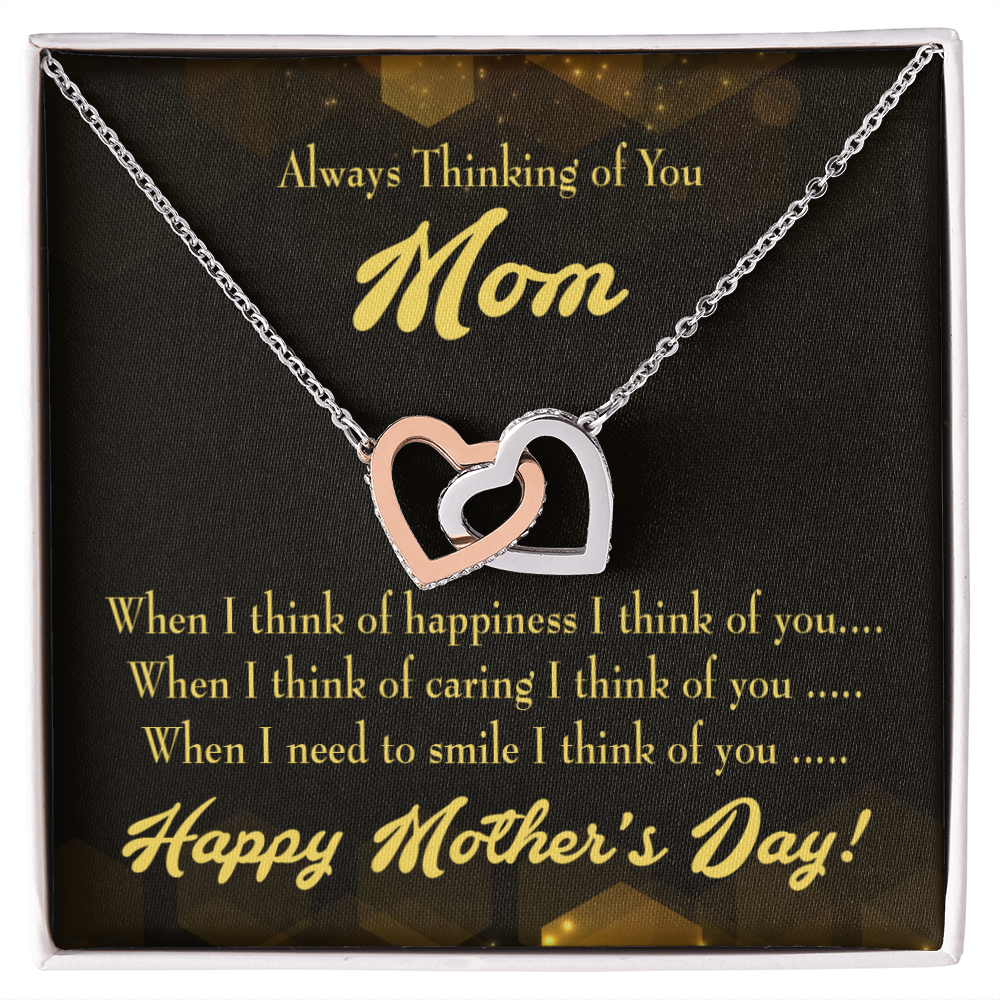 To Mom Thinking of You Inseparable Necklace-Express Your Love Gifts