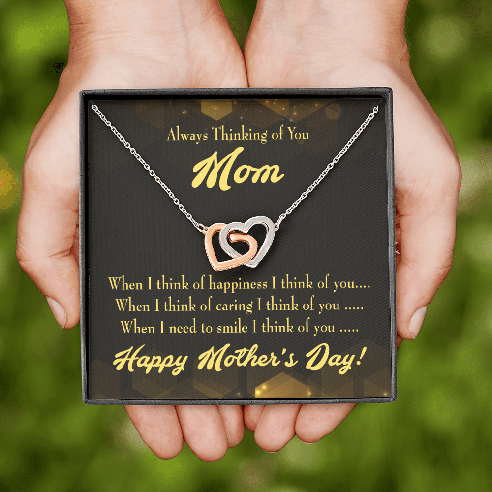 To Mom Thinking of You Inseparable Necklace-Express Your Love Gifts