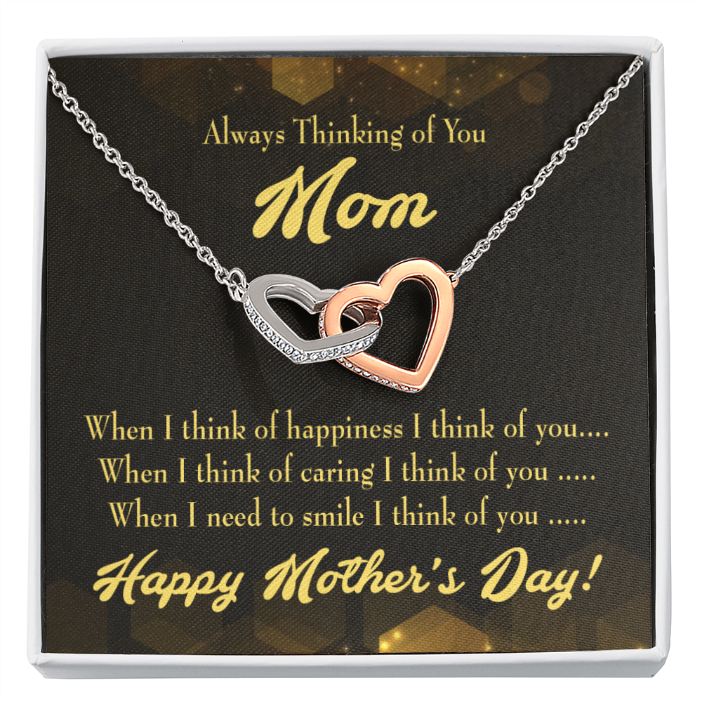 To Mom Thinking of You Inseparable Necklace-Express Your Love Gifts