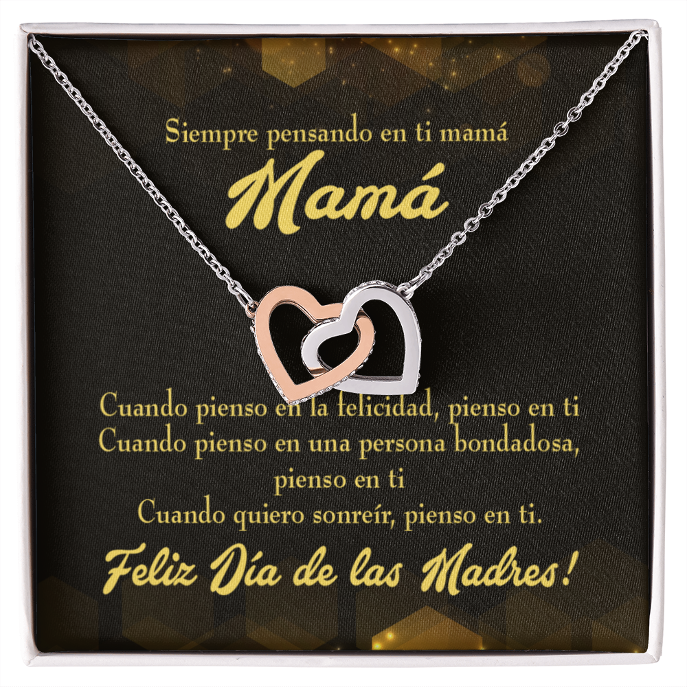 To Mom Thinking of You Spanish Inseparable Necklace-Express Your Love Gifts