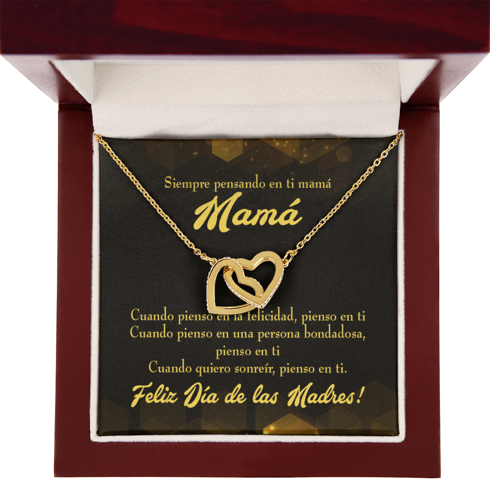 To Mom Thinking of You Spanish Inseparable Necklace-Express Your Love Gifts