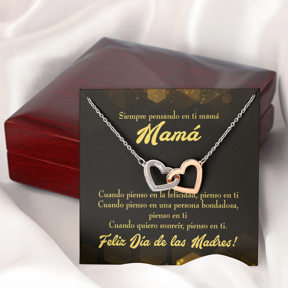 To Mom Thinking of You Spanish Inseparable Necklace-Express Your Love Gifts