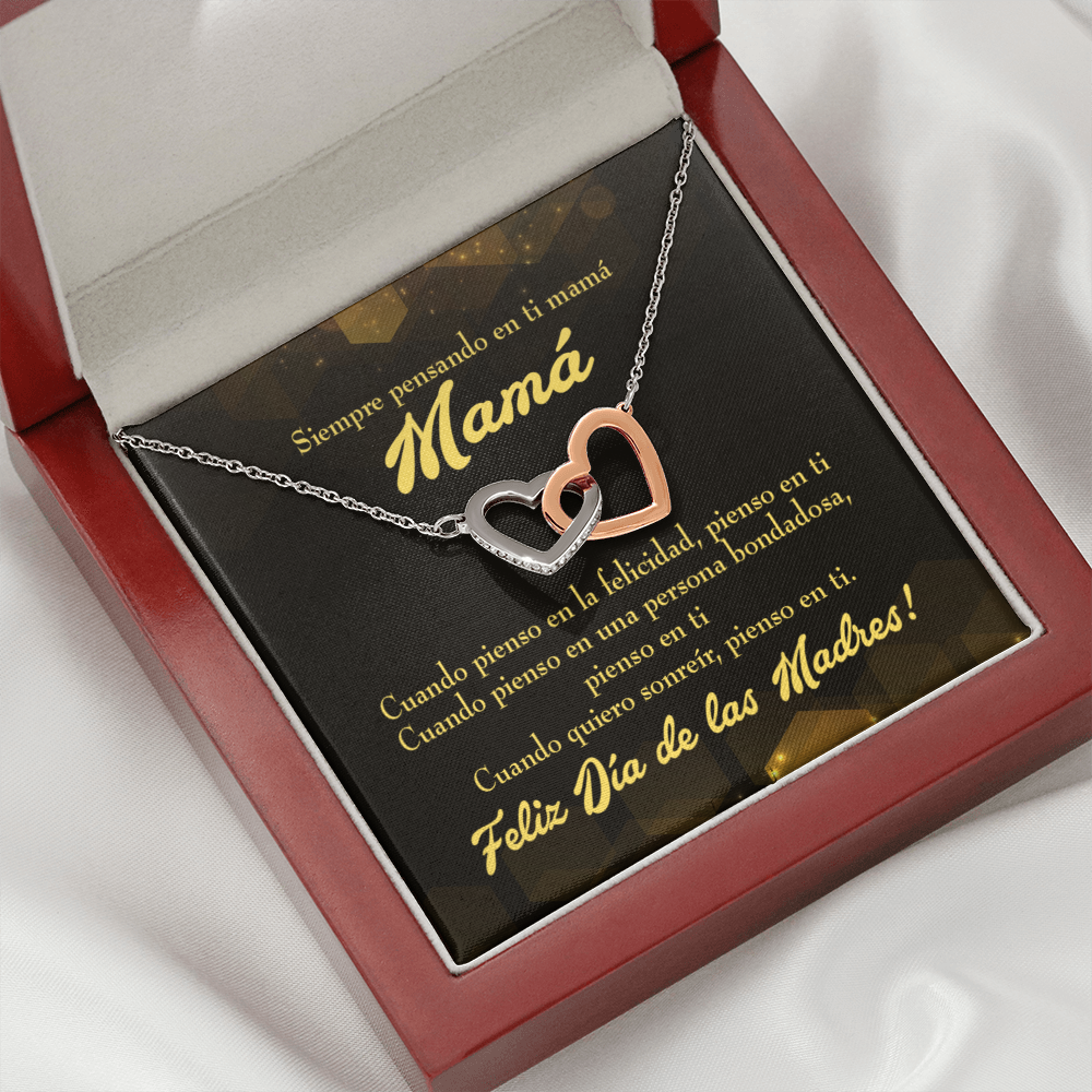 To Mom Thinking of You Spanish Inseparable Necklace-Express Your Love Gifts