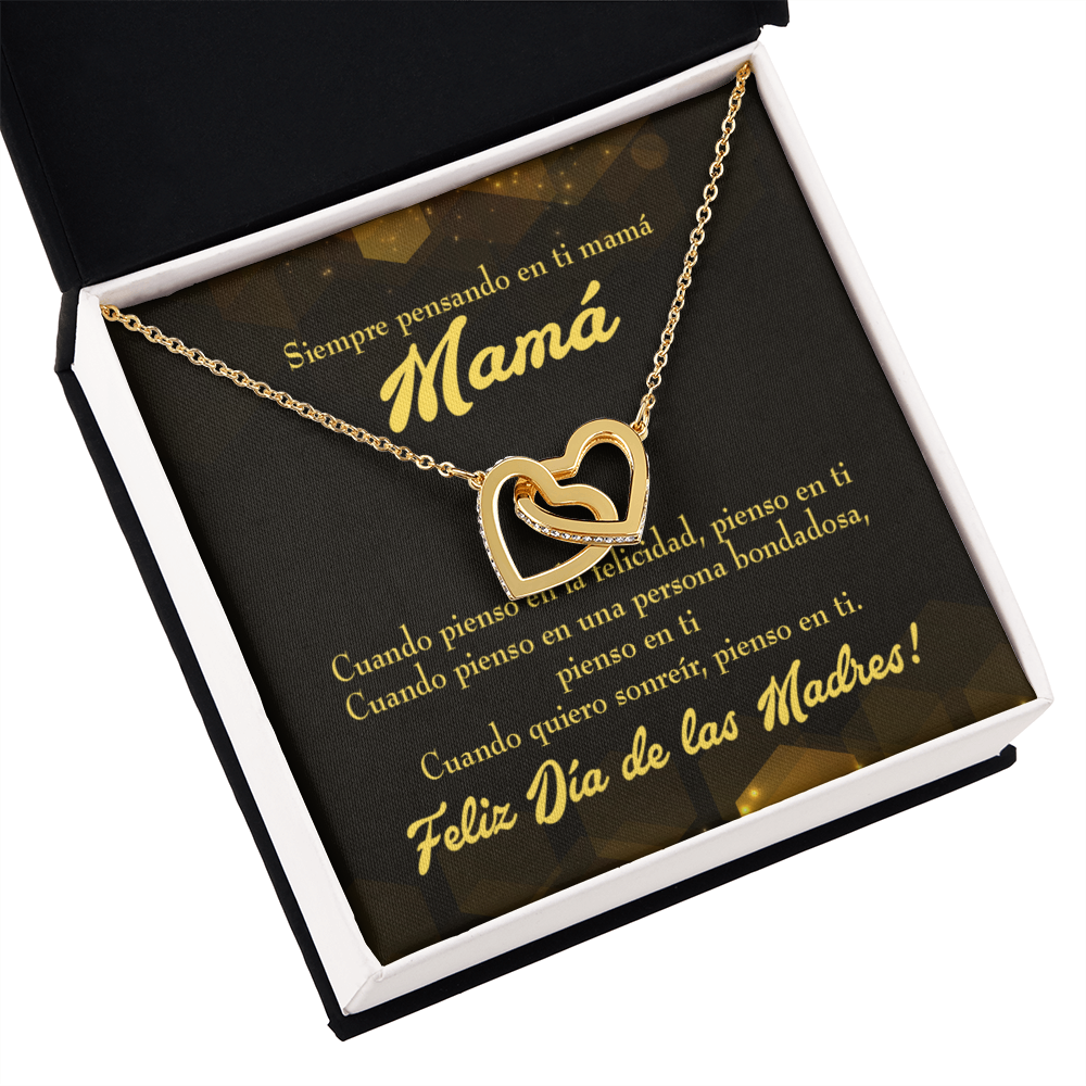 To Mom Thinking of You Spanish Inseparable Necklace-Express Your Love Gifts