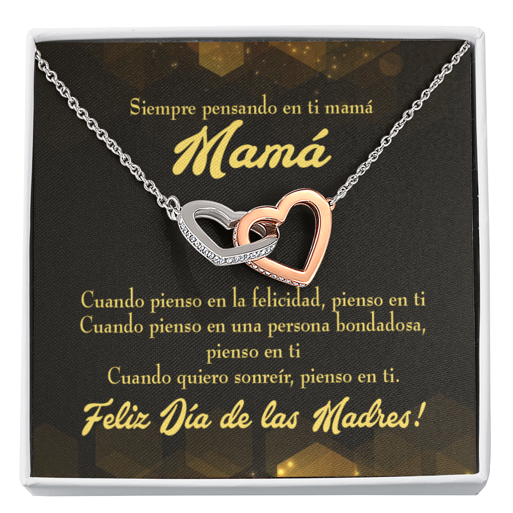 To Mom Thinking of You Spanish Inseparable Necklace-Express Your Love Gifts