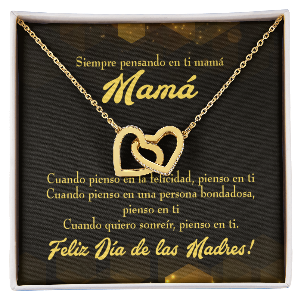 To Mom Thinking of You Spanish Inseparable Necklace-Express Your Love Gifts