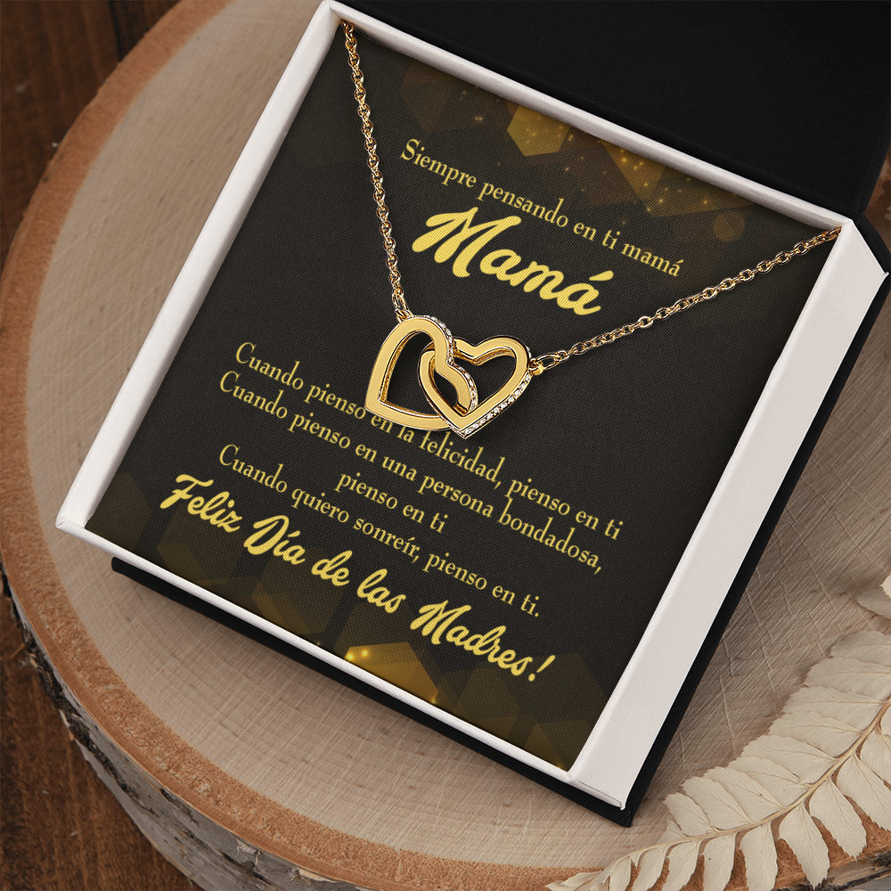 To Mom Thinking of You Spanish Inseparable Necklace-Express Your Love Gifts