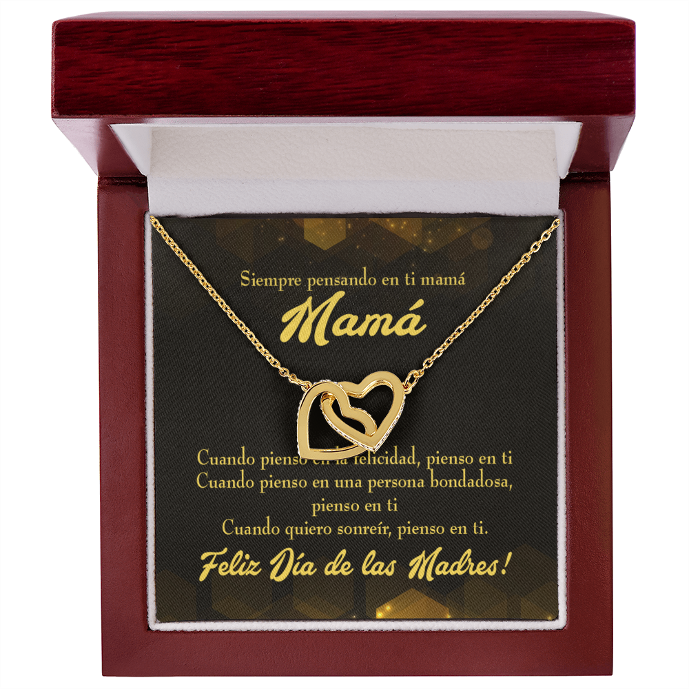 To Mom Thinking of You Spanish Inseparable Necklace-Express Your Love Gifts