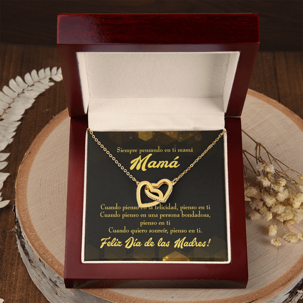 To Mom Thinking of You Spanish Inseparable Necklace-Express Your Love Gifts