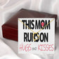 To Mom This Mom Runs on Hugs and Kisses Forever Necklace w Message Card-Express Your Love Gifts