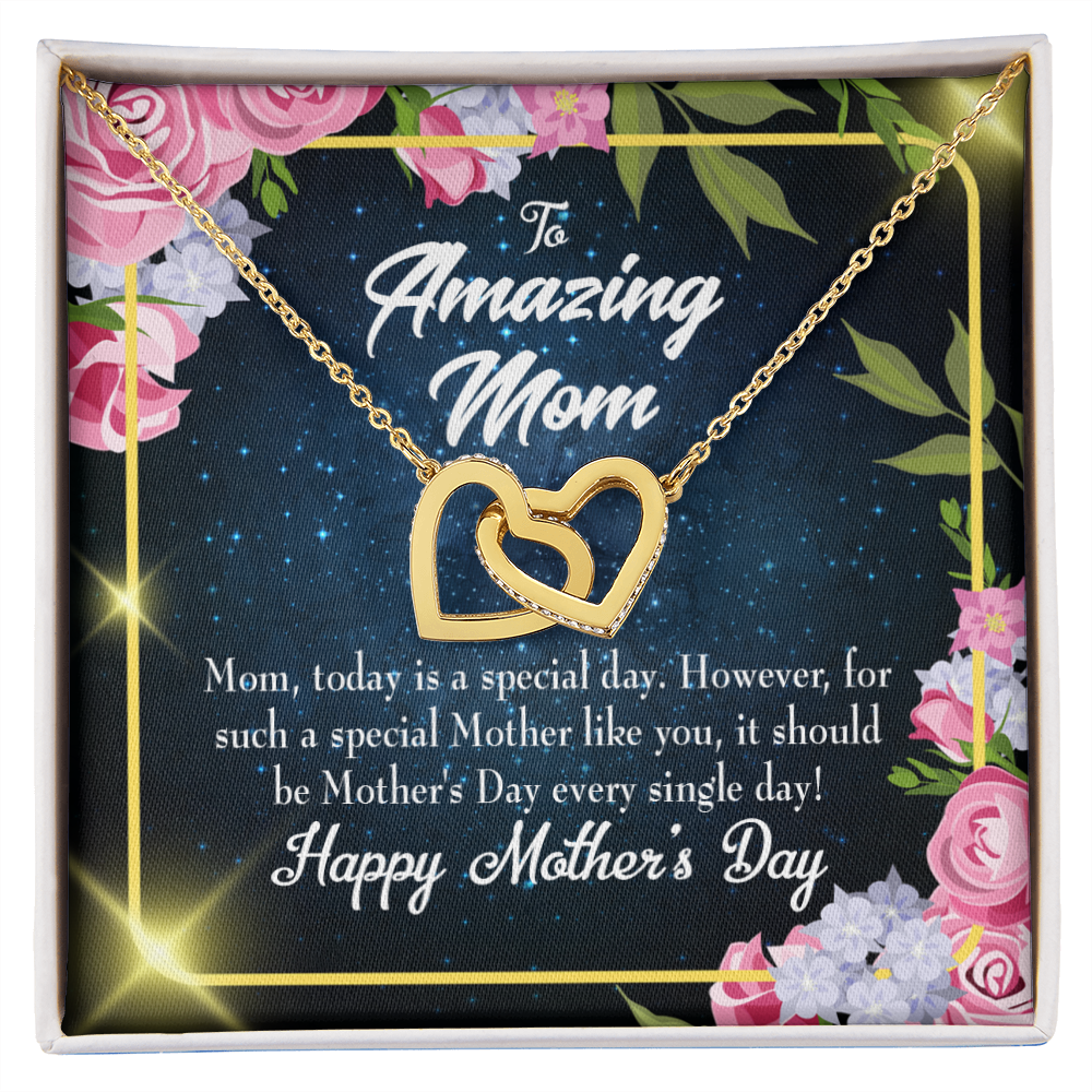 To Mom Today Special Day Inseparable Necklace-Express Your Love Gifts