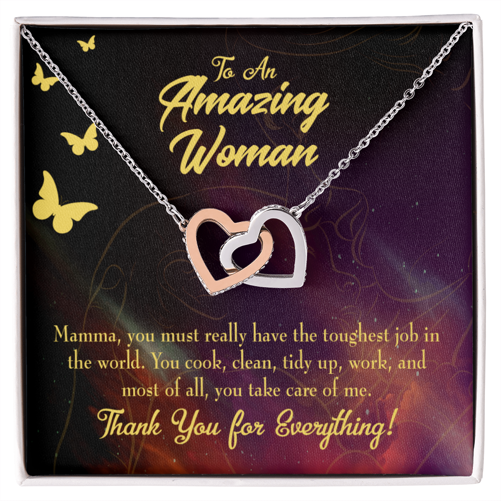 To Mom Tough Job Inseparable Necklace-Express Your Love Gifts