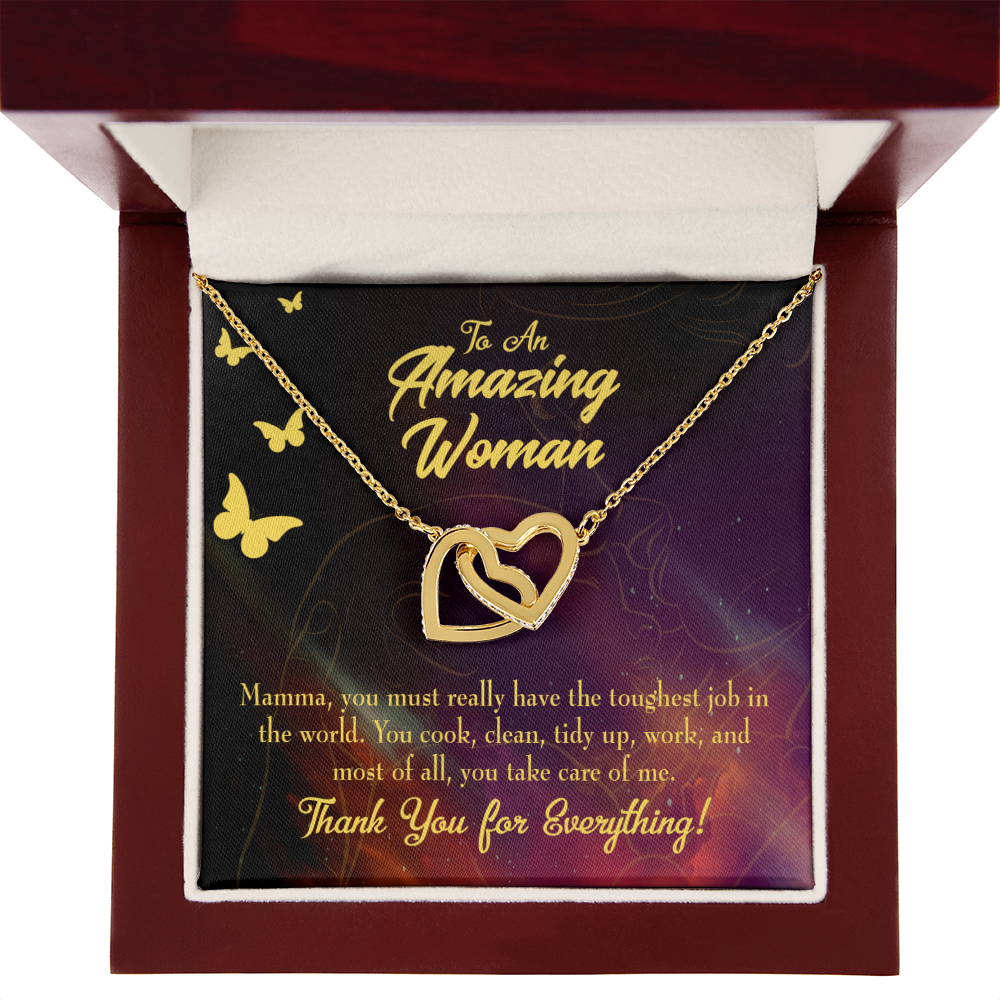 To Mom Tough Job Inseparable Necklace-Express Your Love Gifts