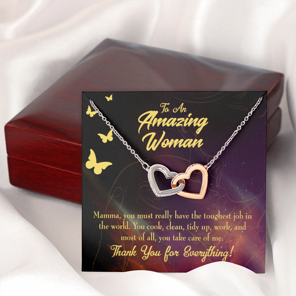 To Mom Tough Job Inseparable Necklace-Express Your Love Gifts