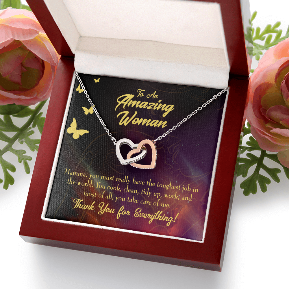 To Mom Tough Job Inseparable Necklace-Express Your Love Gifts