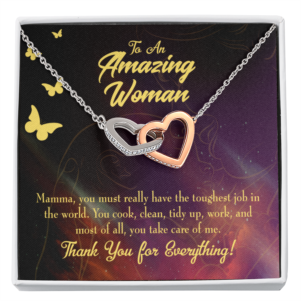 To Mom Tough Job Inseparable Necklace-Express Your Love Gifts