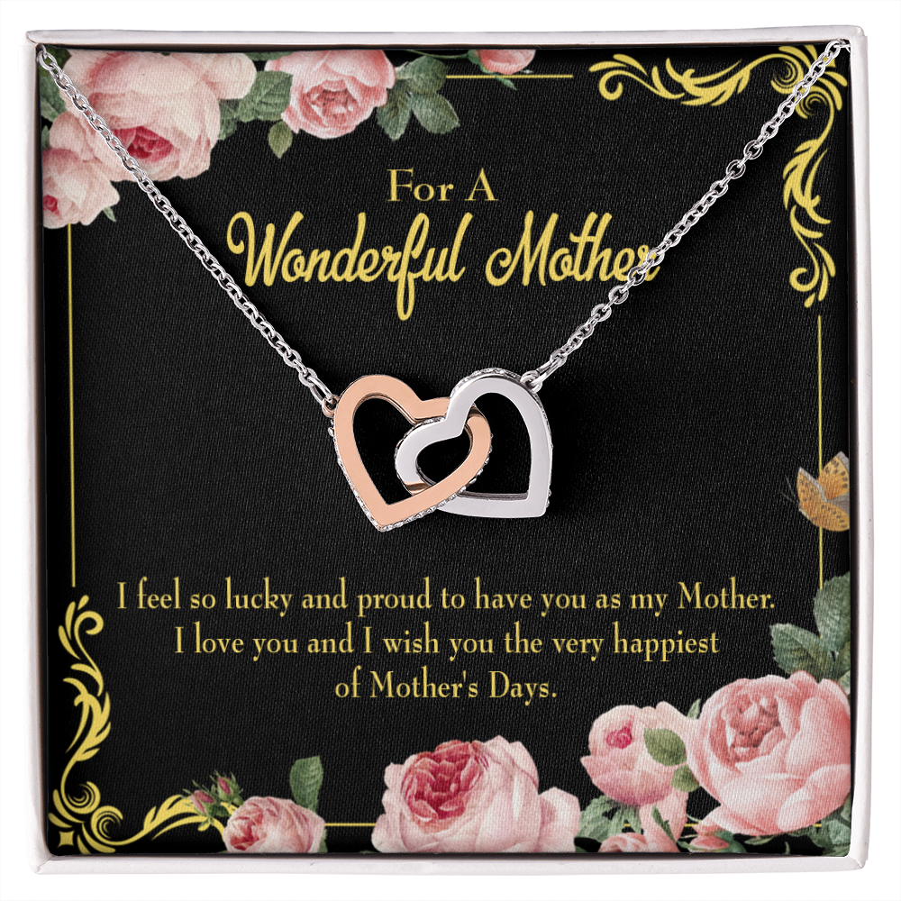 To Mom Very Happiest Inseparable Necklace-Express Your Love Gifts