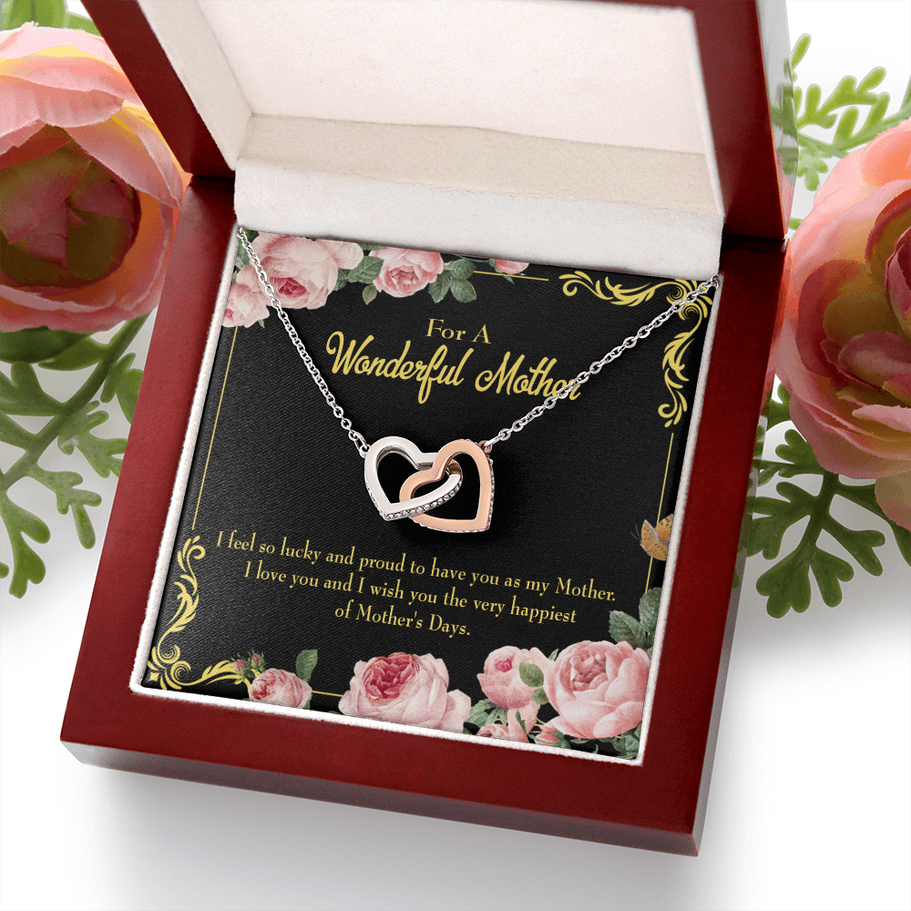 To Mom Very Happiest Inseparable Necklace-Express Your Love Gifts