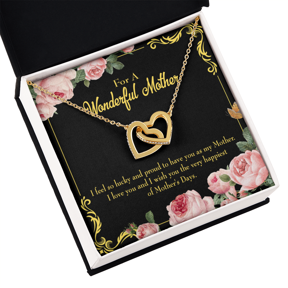 To Mom Very Happiest Inseparable Necklace-Express Your Love Gifts