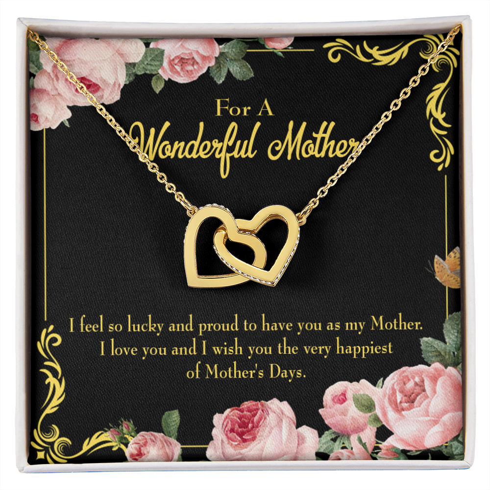 To Mom Very Happiest Inseparable Necklace-Express Your Love Gifts