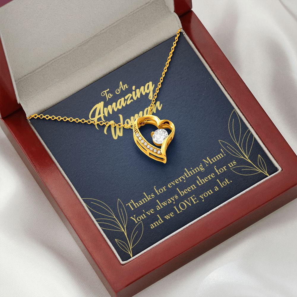 To Mom We Love You Forever Necklace w Message Card-Express Your Love Gifts