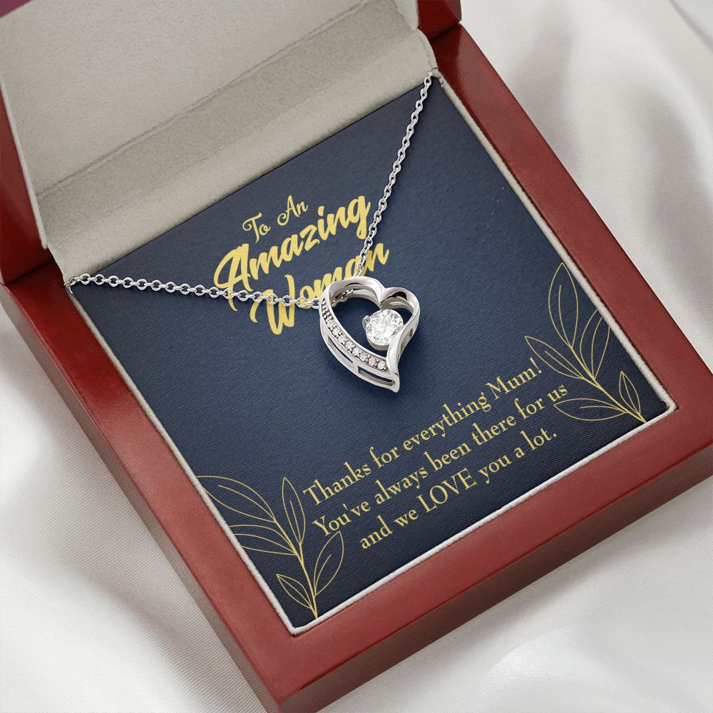 To Mom We Love You Forever Necklace w Message Card-Express Your Love Gifts