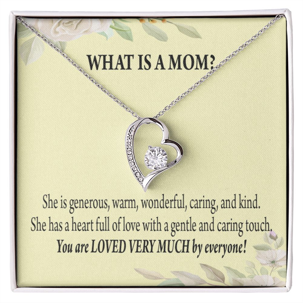 To Mom What is Mom Forever Necklace w Message Card-Express Your Love Gifts