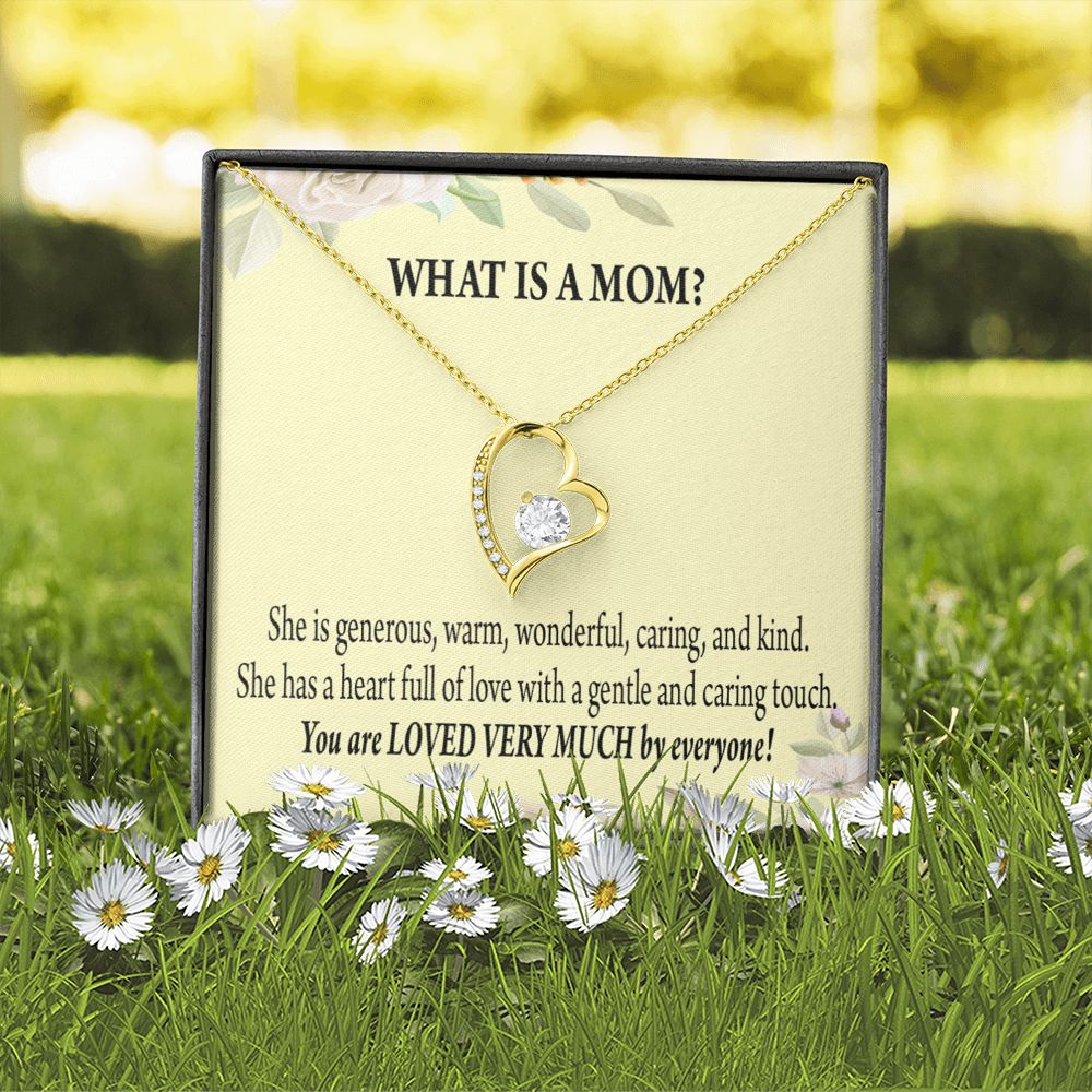 To Mom What is Mom Forever Necklace w Message Card-Express Your Love Gifts