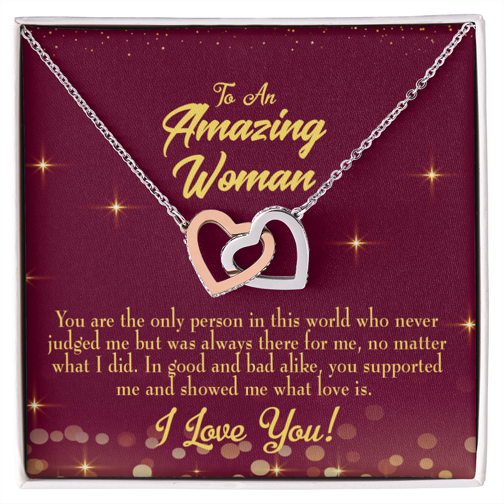 To Mom Who Never Judged Inseparable Necklace-Express Your Love Gifts
