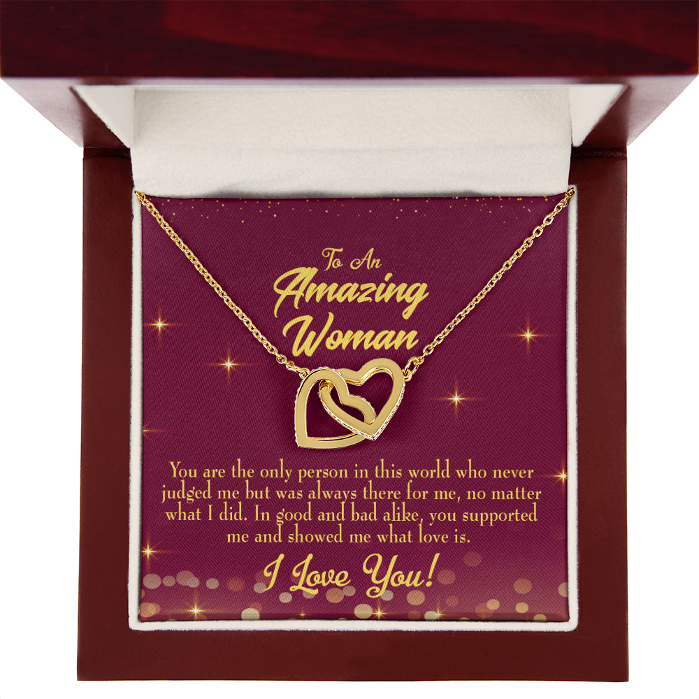 To Mom Who Never Judged Inseparable Necklace-Express Your Love Gifts