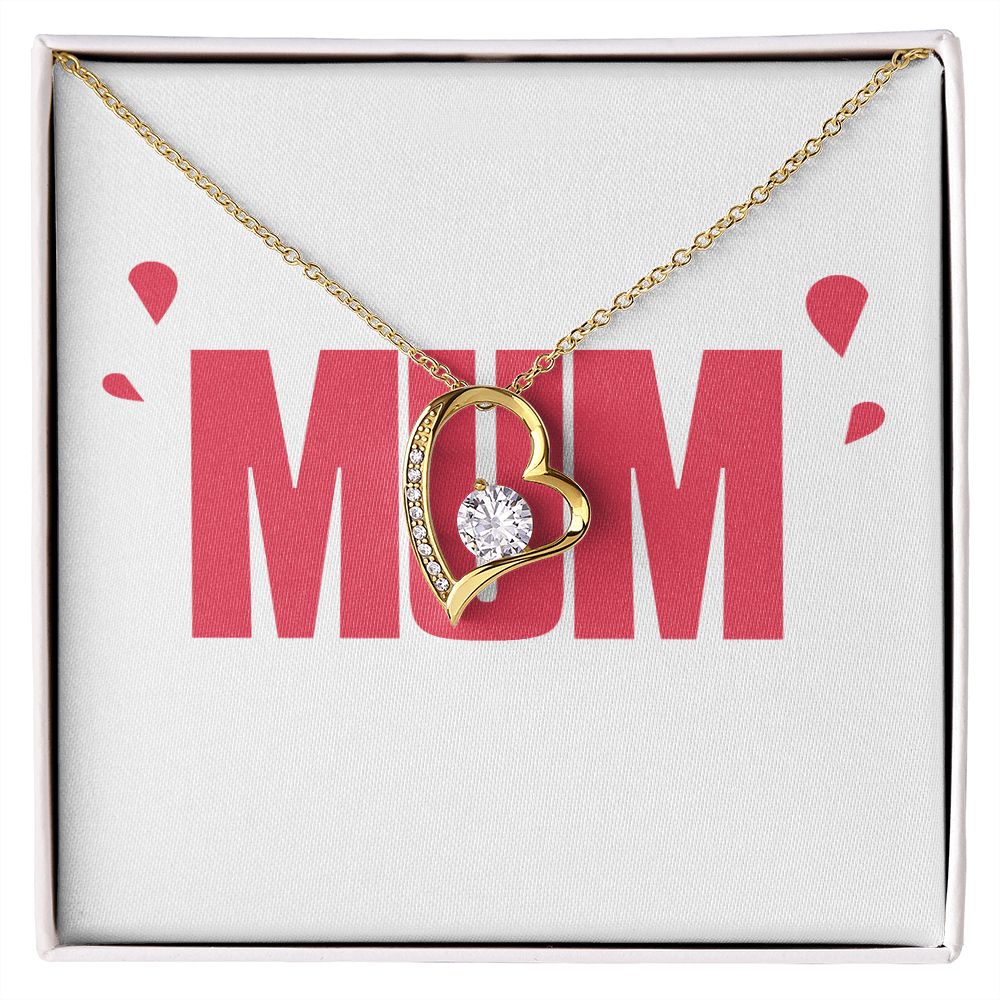 To Mom Wife Mum Boss Forever Necklace w Message Card-Express Your Love Gifts