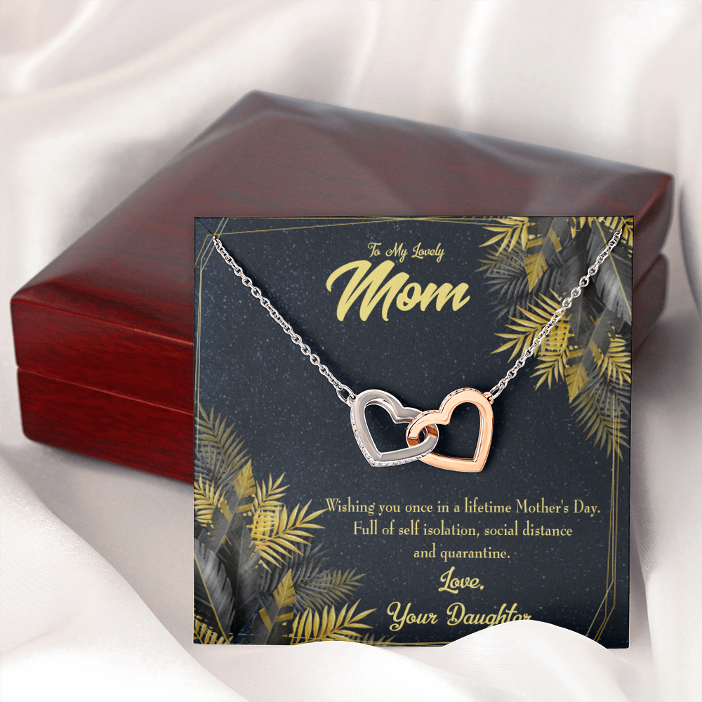 To Mom Wishing a Lifetime Inseparable Necklace-Express Your Love Gifts
