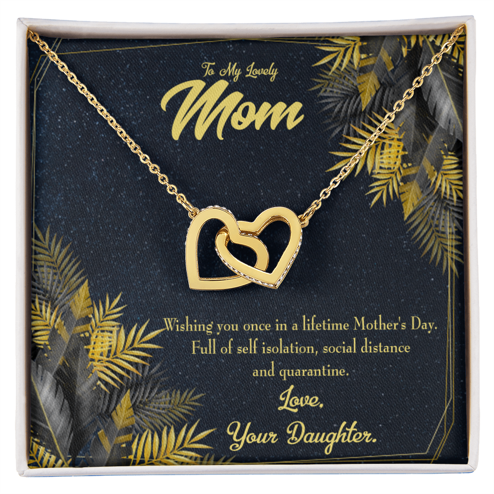 To Mom Wishing a Lifetime Inseparable Necklace-Express Your Love Gifts