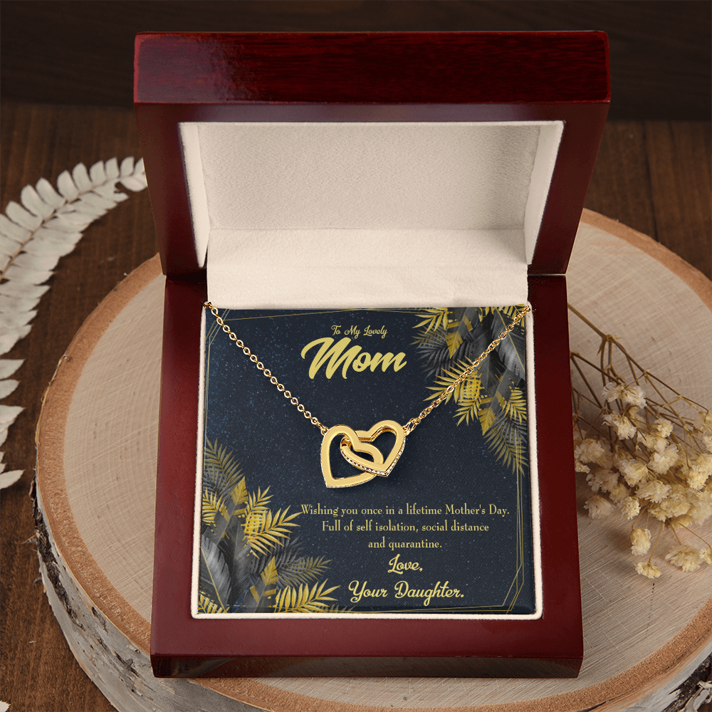 To Mom Wishing a Lifetime Inseparable Necklace-Express Your Love Gifts