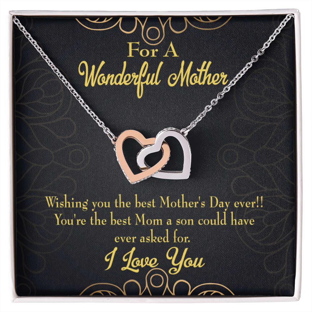 To Mom Wishing You Inseparable Necklace-Express Your Love Gifts