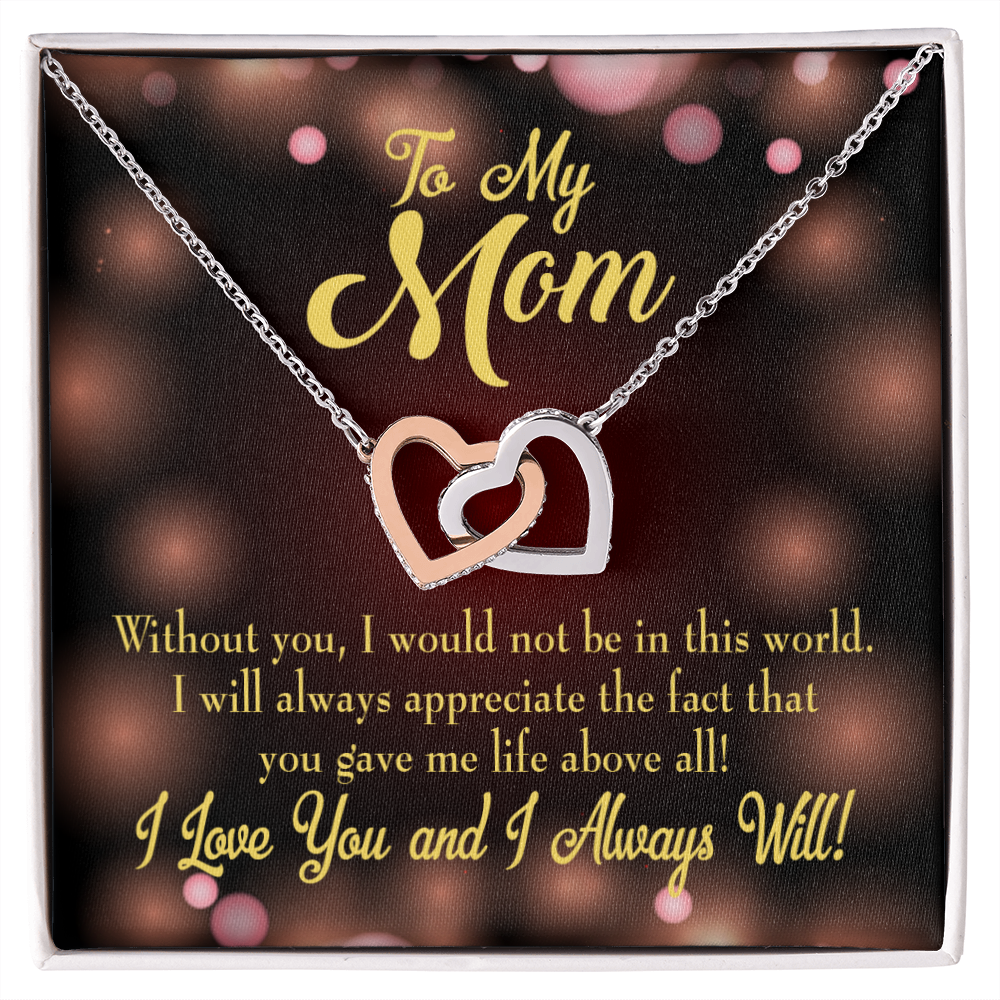 To Mom Without You Inseparable Necklace-Express Your Love Gifts