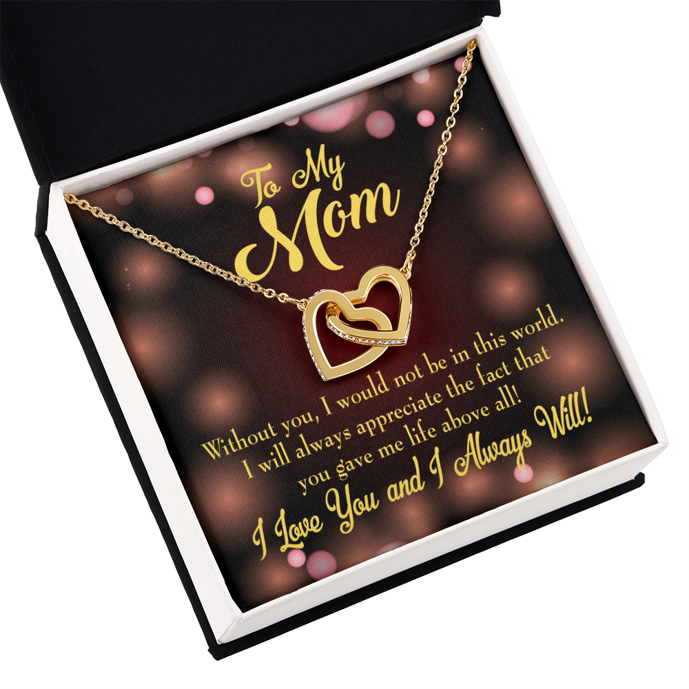 To Mom Without You Inseparable Necklace-Express Your Love Gifts