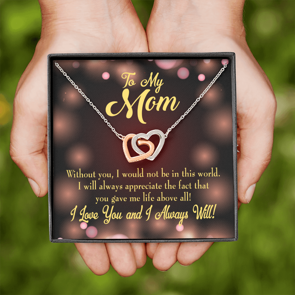 To Mom Without You Inseparable Necklace-Express Your Love Gifts