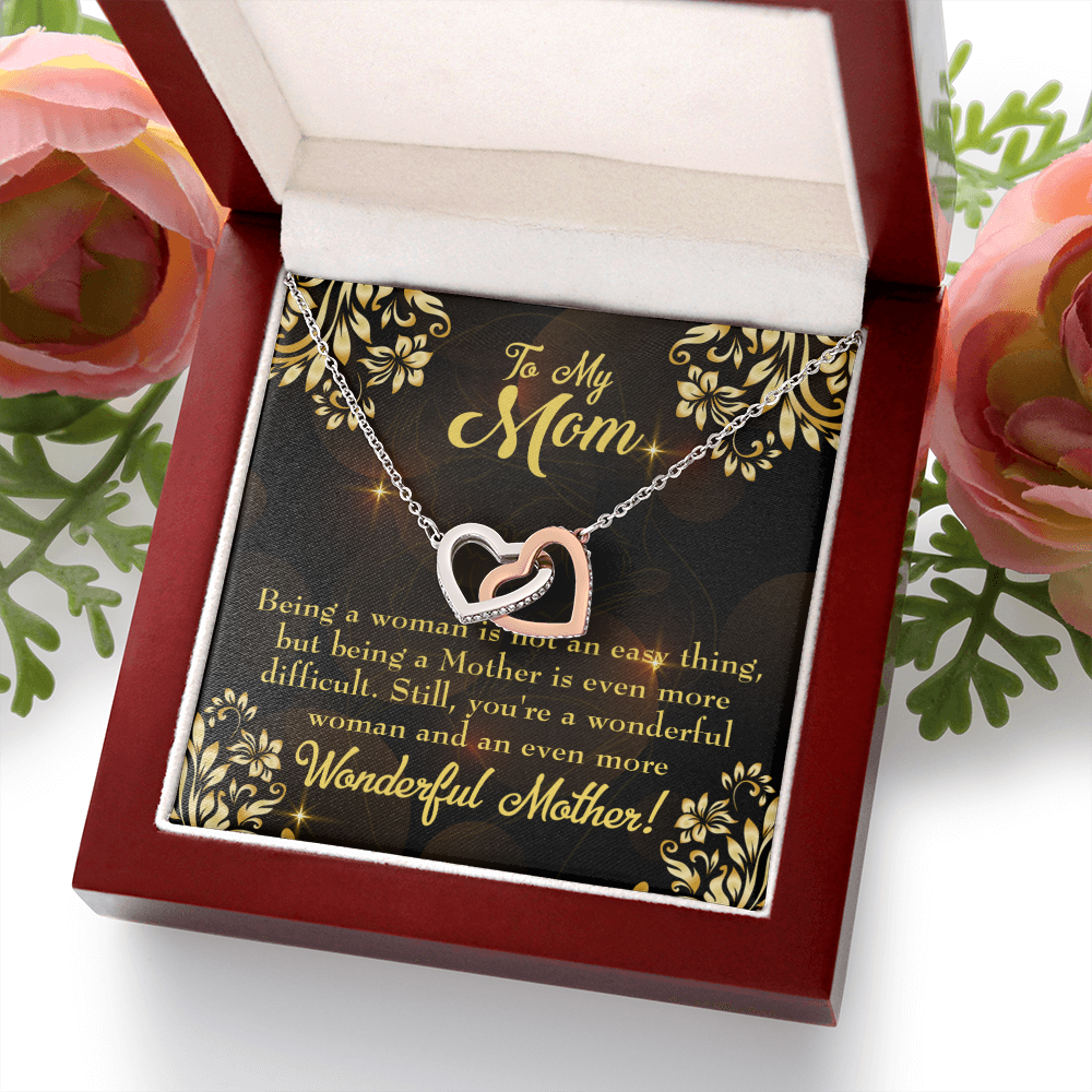 To Mom Wonderful Woman Inseparable Necklace-Express Your Love Gifts