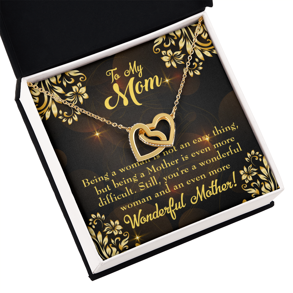 To Mom Wonderful Woman Inseparable Necklace-Express Your Love Gifts