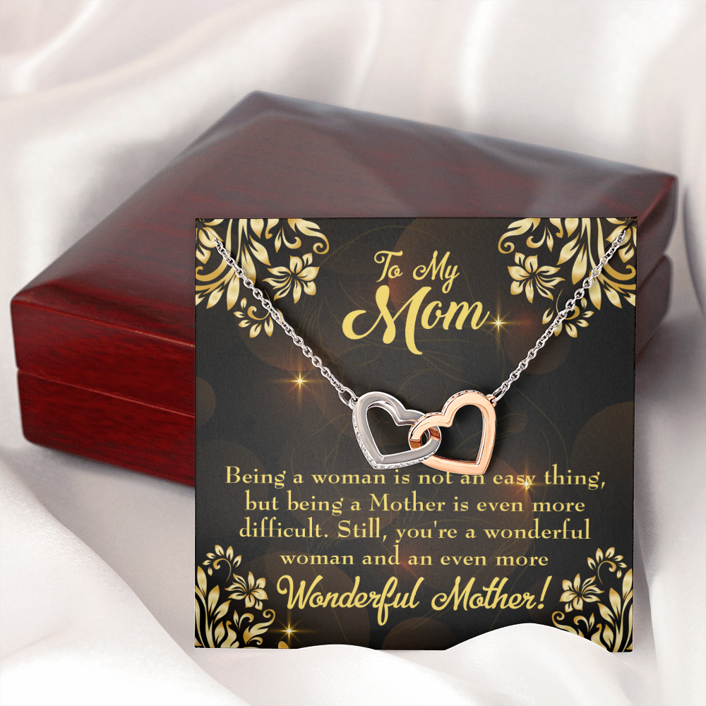 To Mom Wonderful Woman Mother Inseparable Necklace-Express Your Love Gifts