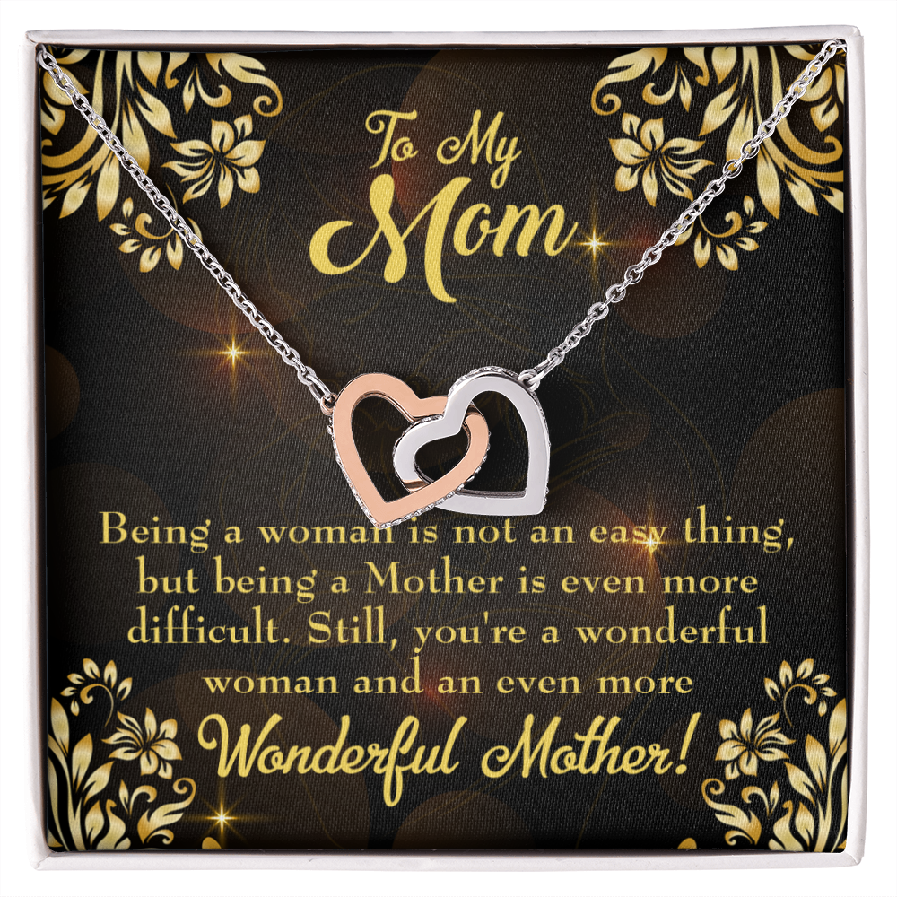To Mom Wonderful Woman Mother Inseparable Necklace-Express Your Love Gifts