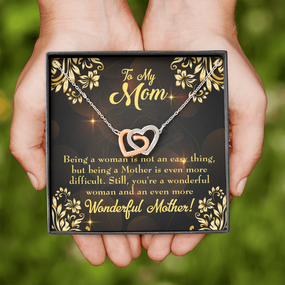 To Mom Wonderful Woman Mother Inseparable Necklace-Express Your Love Gifts