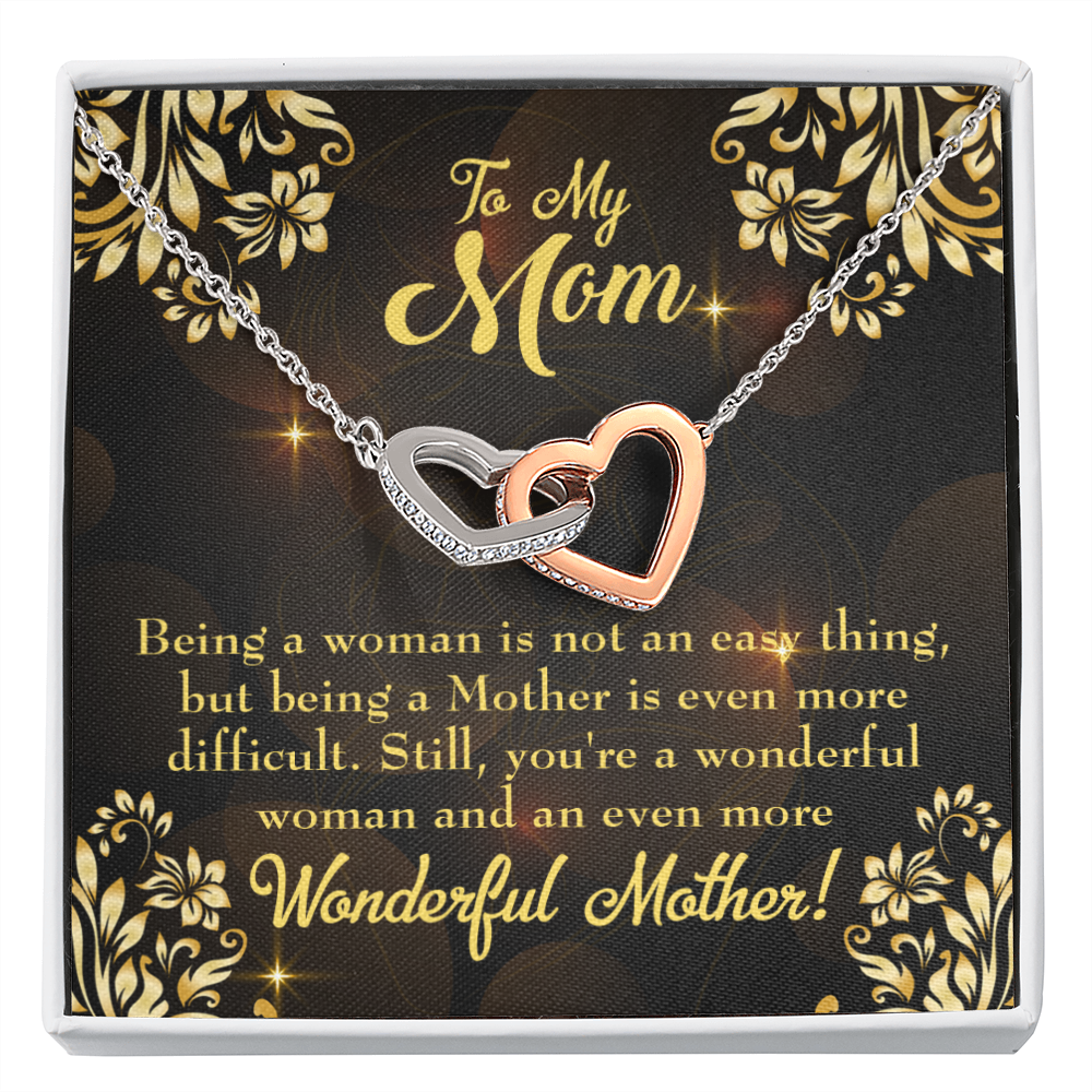 To Mom Wonderful Woman Mother Inseparable Necklace-Express Your Love Gifts