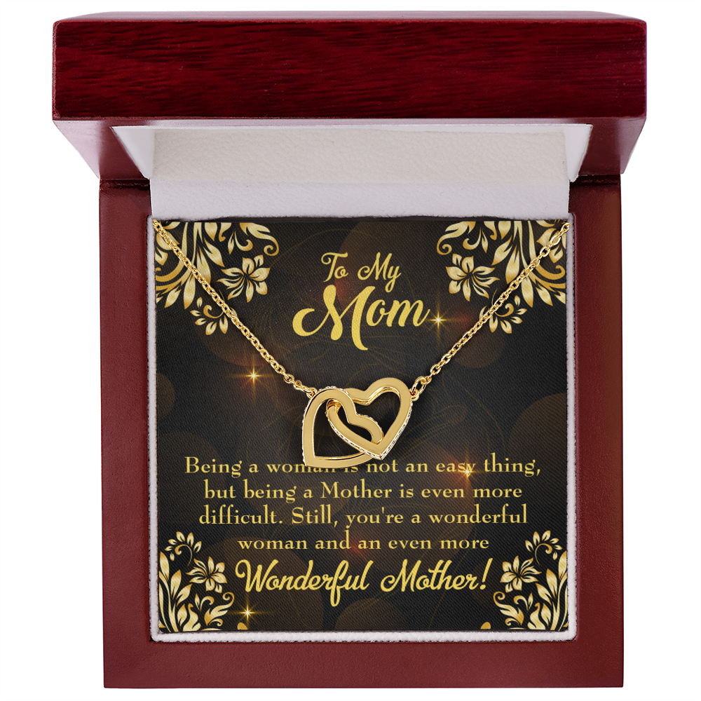 To Mom Wonderful Woman Mother Inseparable Necklace-Express Your Love Gifts