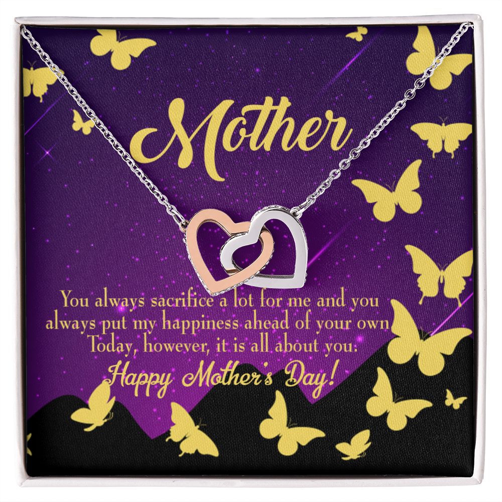 To Mom You Always Sacrifice Inseparable Necklace-Express Your Love Gifts
