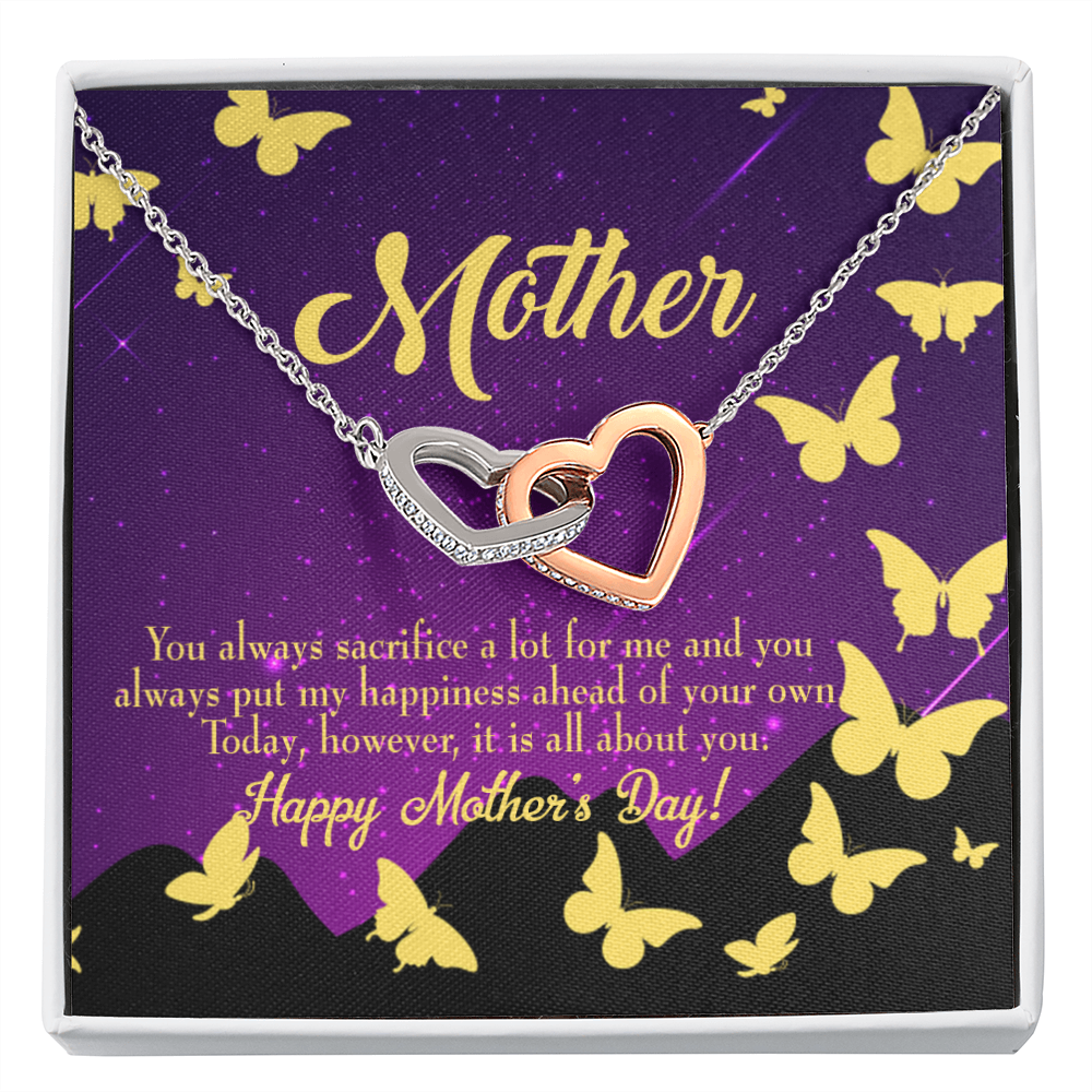 To Mom You Always Sacrifice Inseparable Necklace-Express Your Love Gifts