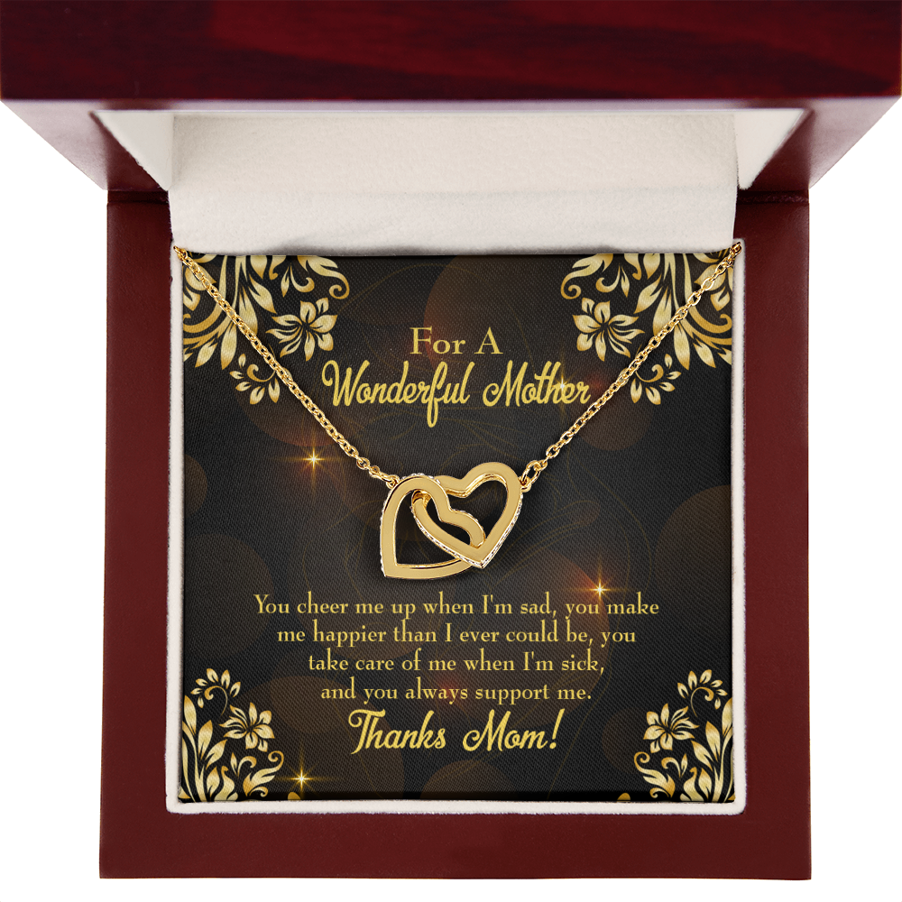 To Mom You Cheer Me Inseparable Necklace-Express Your Love Gifts